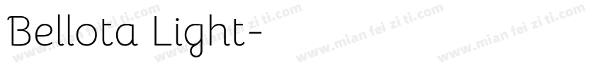 Bellota Light字体转换